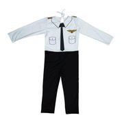 Roupa Piloto de Avião Infantil Fantasia Longa para Menino