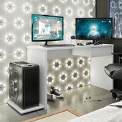 Mesa Gamer com Gaveta Trainne Branco