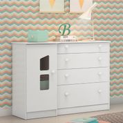 Cômoda Tunisia Branco com Janela