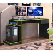 Mesa Gamer Powder Preto Verde