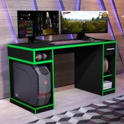 Mesa Gamer Link Preto Verde