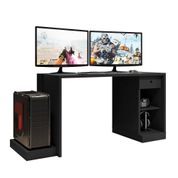 Mesa Gamer com Plataforma Versátil Drax Preto