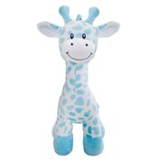 Pelúcia Antialérgica Baby e Decoração Girafinha Azul Bebê 40cm BUBA