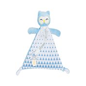Naninha Com Prendedor De Chupeta Coruja Azul Pimpolho Tamanho:Único;Cor:Azul