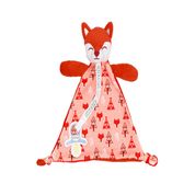 Naninha Com Prendedor De Chupeta Raposa Vermelho Pimpolho Tamanho:Único;Cor:Vermelho