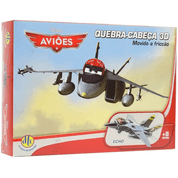 Quebra Cabeça 3D Aviões - Movido a Fricção - Echo