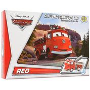 Quebra Cabeça 3D Carros - Movido a Fricção - Red