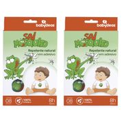 2 SAI MOSQUITO - REPELENTE NATURAL EM ADESIVO 0m+ BABYDEAS