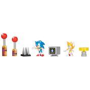 Conjunto de Mini Figuras - Sonic - The Hedgehog - Aniversário de 30 Anos - Diorama - Candide