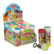 Kit Bolha de Sabão Farm Bubble com 12 Peças