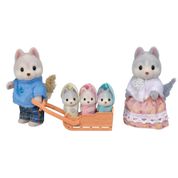 Conjunto de Figuras - Sylvanian Families - Família dos Huskys - Epoch