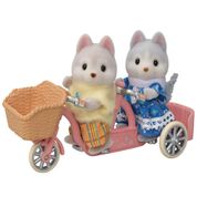 Conjunto de Bicicletas - Sylvanian Families - Husky Pauline e Husky Hayden - Epoch