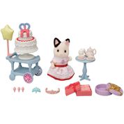 Conjunto Hora da Festa - Sylvanian Families - Gata Lily - Epoch