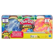 Play Doh Wheels 2 Potes Agua e Fogo Massa de Construção 448g