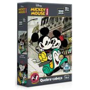 Quebra Cabeça Nano Mickey E Minnie Moto 500 Peças Toyster