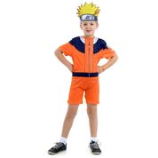 Fantasia Naruto Uzumaki Infantil Curta Original Sulamericana