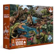 Quebra Cabeça Dinossauros Período Jurássico 1000 Peças Toyster