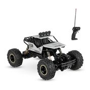 Carrinho Remoto Controle 4ch 4x4 Off Road Truck Prata