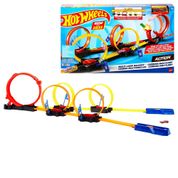 Pista de Percurso e Mini Veículo - Hot Wheels - Corrida Multiloop - Mattel