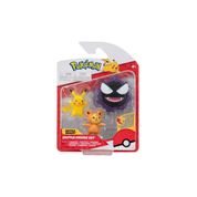 Figura Pokemon Battle Pack Pikachu Teddiursa e Gastly 2603