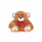 Pelúcia Infantil - 30 cm - Urso Baby - Marrom - W.U. Bichos de Pelúcia