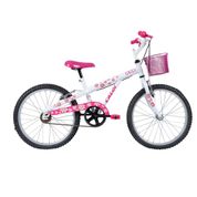 Bicicleta 20" Caloi Barbie Branco