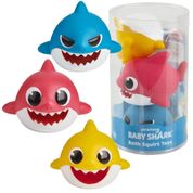 Baby Shark Brinquedo Para Banho - Pack 3 Bebês Tubarão Sunny