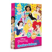 Quebra Cabeça Meninas Princesas Disney 200 Peças 8025 44 Cm