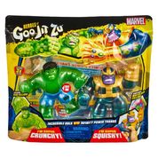 Heroes Of Goo Jit Zu Marvel Thanos Squishy vs Hulk Crunchy