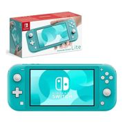 Nintendo Switch Lite 32gb Cor:Azul-Turquesa