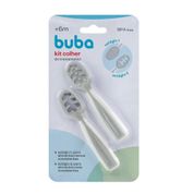 Kit Com 2 Colheres De Treinamento Cinza Buba