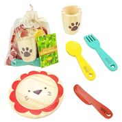 Kit Utensílios de Cozinha de Brinquedo de Madeira Infantil