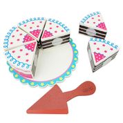 Bolo de Brinquedo de Comidinha Infantil Com Velcro 8 Peças