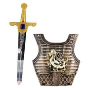 Kit Medieval Infantil - Cavaleiros e Guerreiros - Armadura e Espada - Dragão - Multikids