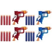 Nerf Sonic Fire e Ice Jolt 4 Lançadores - Hasbro