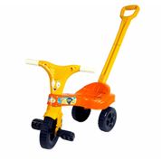 Triciclo Infantil Motika Laranja Com Haste - Lugo MLLE56