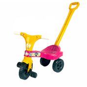 Triciclo Infantil Motika Rosa Com Haste - Lugo MRLE57