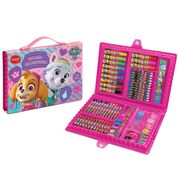 Maleta de Pintura Patrulha Canina 72 Peças Rosa - Molin