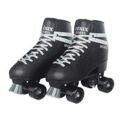 Patins 4 Rodas Clássico Preto 36/37 Roller Skate - Fenix