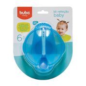 Bowl com Tampa e Colher Azul - Bubo Toys