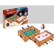 MESA DE AIR GAME PEBOLIM HOCKEY INFANTIL COM PLACAR DISCO E BOLINHAS 2 EM MADEIRA TOTO DE MESA BRINQUEDO