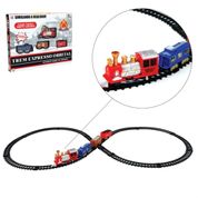 FERRORAMA TREM TRENZINHO ELETRICO LOCOMOTIVA COM TRILHOS E VAGOES TRAIN SET 19 PECAS