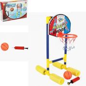 JOGO TABELA INFANTIL BASQUETE FLUTUANTE INFLAVEL CESTA AQUATICA PISCINA BOIA COM BOLA E BOMBA