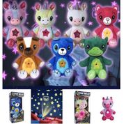 BRINQUEDO URSO DE PELUCIA BEBE COM PROJETOR DE ESTRELAS UNICORNIO DIVERSAO MUSICAL LUZ NOTURNA CRIANÇA