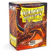 Dragon Shield Matte 100 Sleeves Protetor - Red/Vermelho