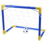 KIT TRAVE E BOLA INFANTIL 5 UNIDADES CHUTE A GOL COM REDE BRINQUEDO INFANTIL FUTEBOL