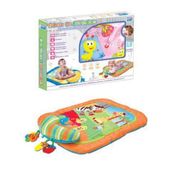 TAPETE PLAYGROUND INTERATIVO DOBRAVEL INFANTIL DE ATIVIDADES 2 EM 1 COM TRAVESSEIRO BRINQUEDOS