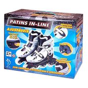Patins ajustável com acessórios Tam 38/41 Cinza - Fenix