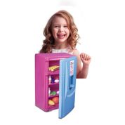 Geladeira Infantil Infinity Rosa E Branca Lua De Cristal