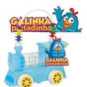 Trem Piui Piui da Galinha Pintadinha AZUL Monte Libano 0350